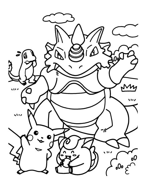 pokemon coloring page for kids|Pokemon Coloring Pages